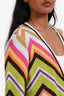 Missoni Boboli Multicolour Cotton Linen Zig Zag Knit Cardigan Size 42