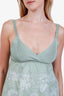 Hermès Green Silk Brides de Gala en Fleurs Knit Crop Tank Top Size 36