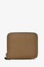 Hermès 2017 Etoupe Epsom Leather Zip Silk'In Wallet