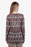 Missoni Gold/Black Metallic Crochet Long Sleeve Top Size 44