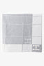 Hermès Grey/White Wool Cashmere Blend 'Avalon' Blanket