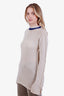Marni Beige/Blue Cashmere Rollneck Sweater Size 42