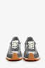 Loewe Grey Mesh Suede Flow Runner Sneakers Size 42 Mens