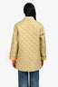 Salvatore Ferragamo Vintage Light Green Quilted Patterned Lined Silk Jacket Size S
