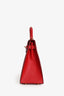 Hermès 2016 Rouge Epsom Leather Kelly 32 with Strap