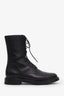 Celine Black Leather Lace-up Ranger Combat Boots Size 37