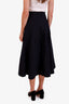 Christian Dior Navy A-Line Midi Skirt Size 2