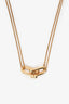 Tiffany & Co. 18K Yellow Gold Hardware Large Double Link Pendant