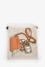 Hermès 2021 Blue/Naturel Canvas Leather Herbag 31