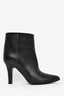 The Row Black Leather Pointed Toe Ankle Boots Size 39