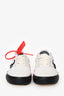 Off-White White/Black Canvas Low Top 'Vulcanized' Sneaker Size 41 Mens