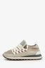 Brunello Cucinelli Beige Leather Sneakers Size 37