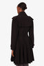 Norma Kamali Black Belted Trench Coat Size L