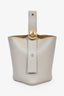 Loewe Grey Leather Pebble Mini Bucket Bag