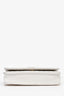 Pre-loved Chanel™ 2022+ White Quilted Caviar Leather CC Wallet on Chain