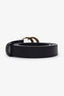 Gucci Black Leather GG Marmont Thin Belt