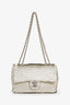 Pre-loved Chanel™ 2011-12 Cream Sequin Classic Mini Rectangle Single Flap