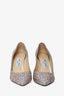 Jimmy Choo Pink/Silver Sparkly Heels Size 37.5