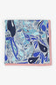 Hermès Blue/Multicolour Silk Millefleurs du Mexique Scarf Size 65cm