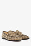 Gucci Beige Canvas GG Jordaan Loafers Size 38