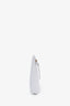 Jimmy Choo White Leather Embossed Pouch