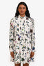 Derek Lam 10 Crosby White/Multi Printed Long Sleeve Mini Dress Size 4
