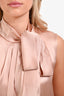 Alberta Ferretti Pink Silk Blend Sleeveless Blouse Size 6