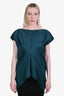 Pleats Please Issey Miyake Emerald Green SS Top One Size