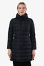Doudoune longue en nylon noir Moncler taille 0