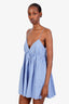 Reformation Blue/White Striped Amara Mini Dress Size M