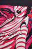 Christian Dior Pink/Multicolour Silk Printed Scarf