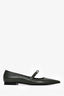 Hermès Green Leather Kelly Mary Jane Flats Size 38