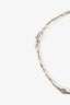 Gucci Sterling Silver Mother of Pearl Effect Enamel Heart Pendant Necklace