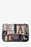 Pre-loved Chanel™ 2012 Spring Summer Limited Edition Patchwork Jumbo Single Flap Shoulder Bag SHW
