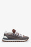 Brunello Cucinelli Brown Suede Colourblock Sneakers Size 39