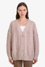 Jenni Kayne Blush Pink Alpaca Wool Buttoned Cardigan Size XXS