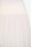 Christian Dior White Polka Dot Tulle Midi Skirt Size 2