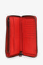 Louis Vuitton Red Leather Damier Infini Zippy Wallet