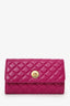 Versace Pink Leather Medusa Wallet On Chain
