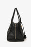 Alexander McQueen Black Leather Padlock Zip Tote Bag