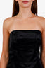 Marc Jacobs Black Silk Strapless Mini Dress Size 10