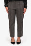 Etro Vintage Grey Tweed Wool Trousers Size 46
