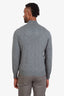 Brunello Cucinelli Grey Cashmere Zip-Up Sweater Size 48 Men's