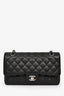 Pre-loved Chanel™ Black Quilted Caviar Medium Classic Double Flap