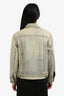 Gucci Light Wash Denim Monogram Jacket Size 40