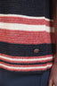 Pre-loved Chanel™ Navy Knit Red/White Stripe Detail Cotton Knit Tank Top Size 36