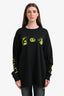 Gucci Black/Neon Green Surfing Graphic Print LS T-Shirt Size L
