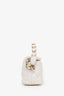 Pre-loved Chanel™ 2021 White Lambskin Hobo Bag GHW
