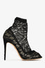 Dolce & Gabbana Black Lace Peep-Toe Heels Size 37