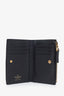 Valentino Black Leather Logo Signature Wallet